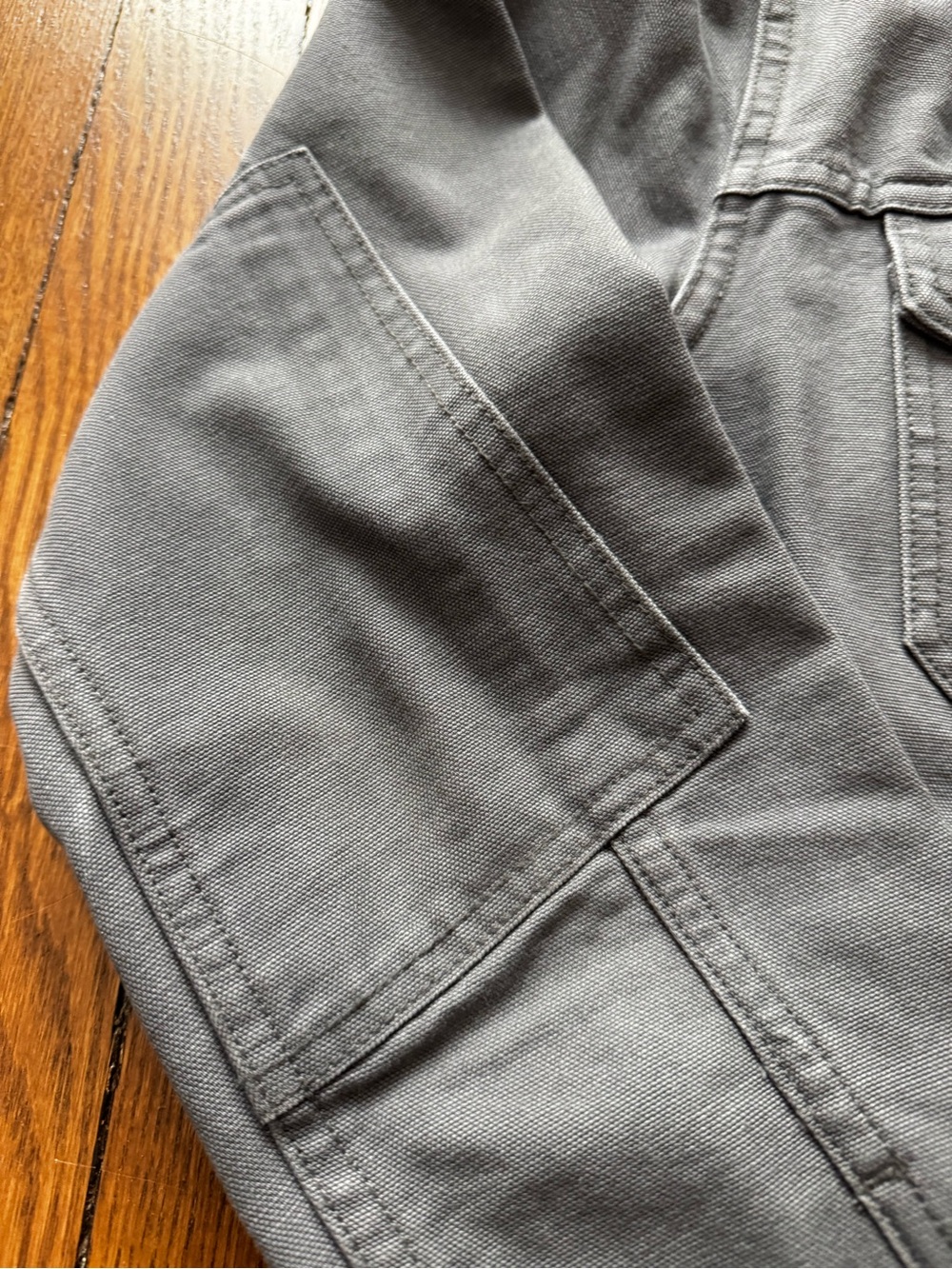 Wies Made Artcher Grey Cotton Canvas Work Jacket - Picture 4 of 6